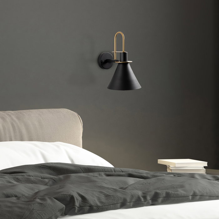 Opviq Arco - 15040 Lámpara de Pared de Metal Negra Opviq Arco - 15040 Lámpara de Pared de Metal Negra